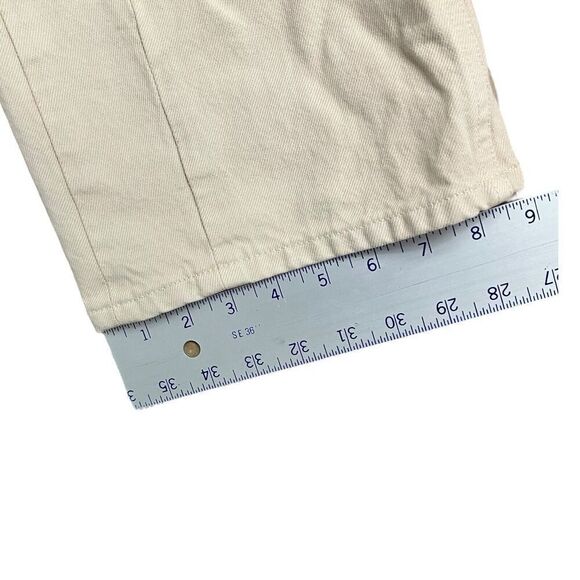 B SIDES Jeans WMNS 28 x 26” Beige Relaxed‎ Lasso Wide Leg USA Button Fly $425 - Picture 13 of 13